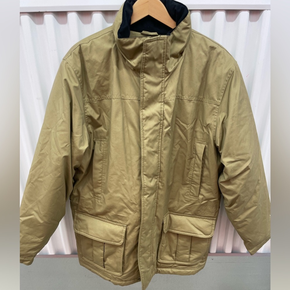 LL Bean Men’s Beige Gore Tex Coat Size Large